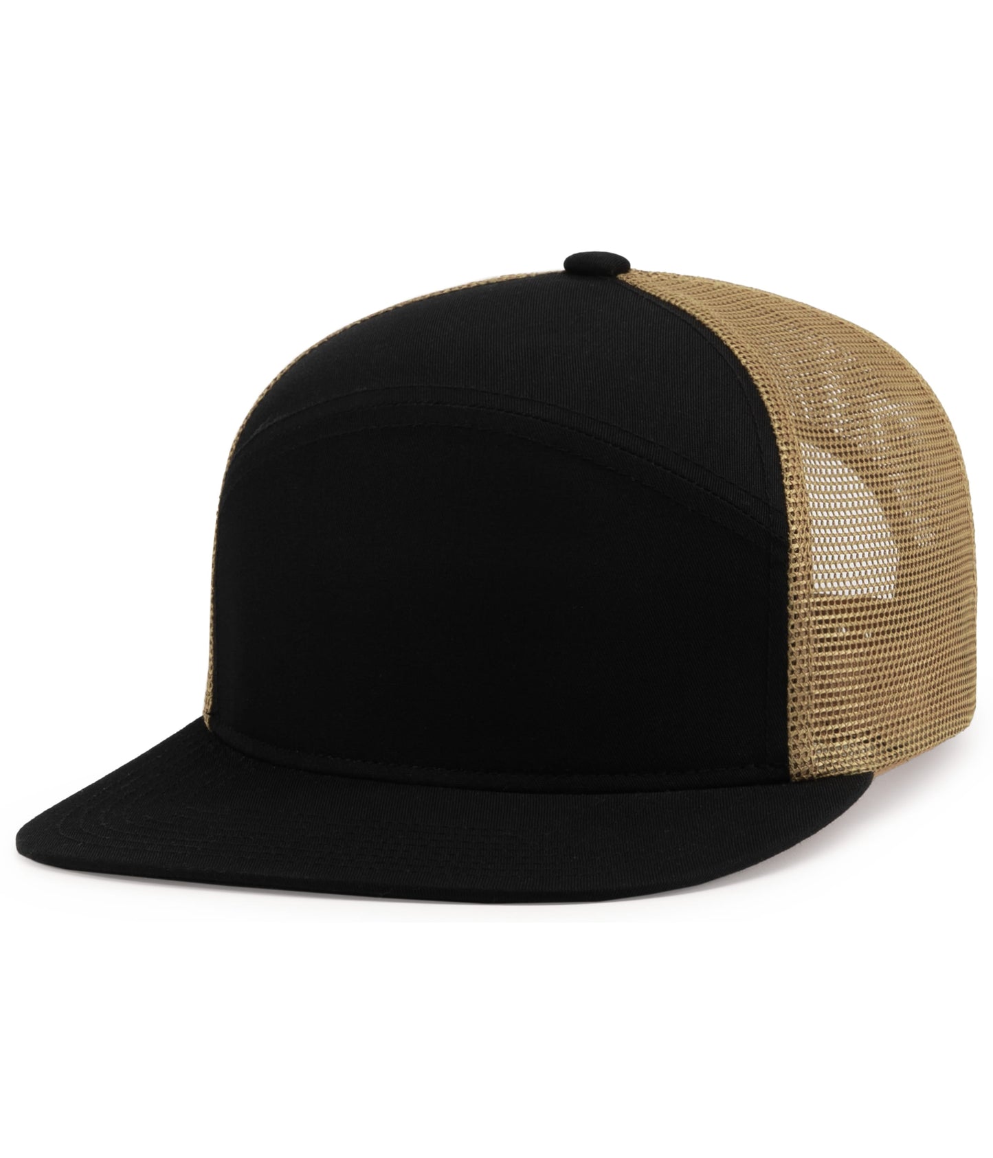 (6) Custom Arch Flat Brim Snapback Trucker