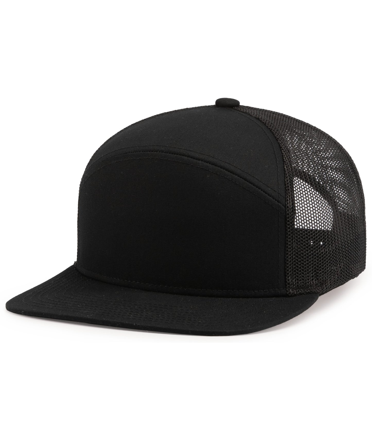 (6) Custom Arch Flat Brim Snapback Trucker