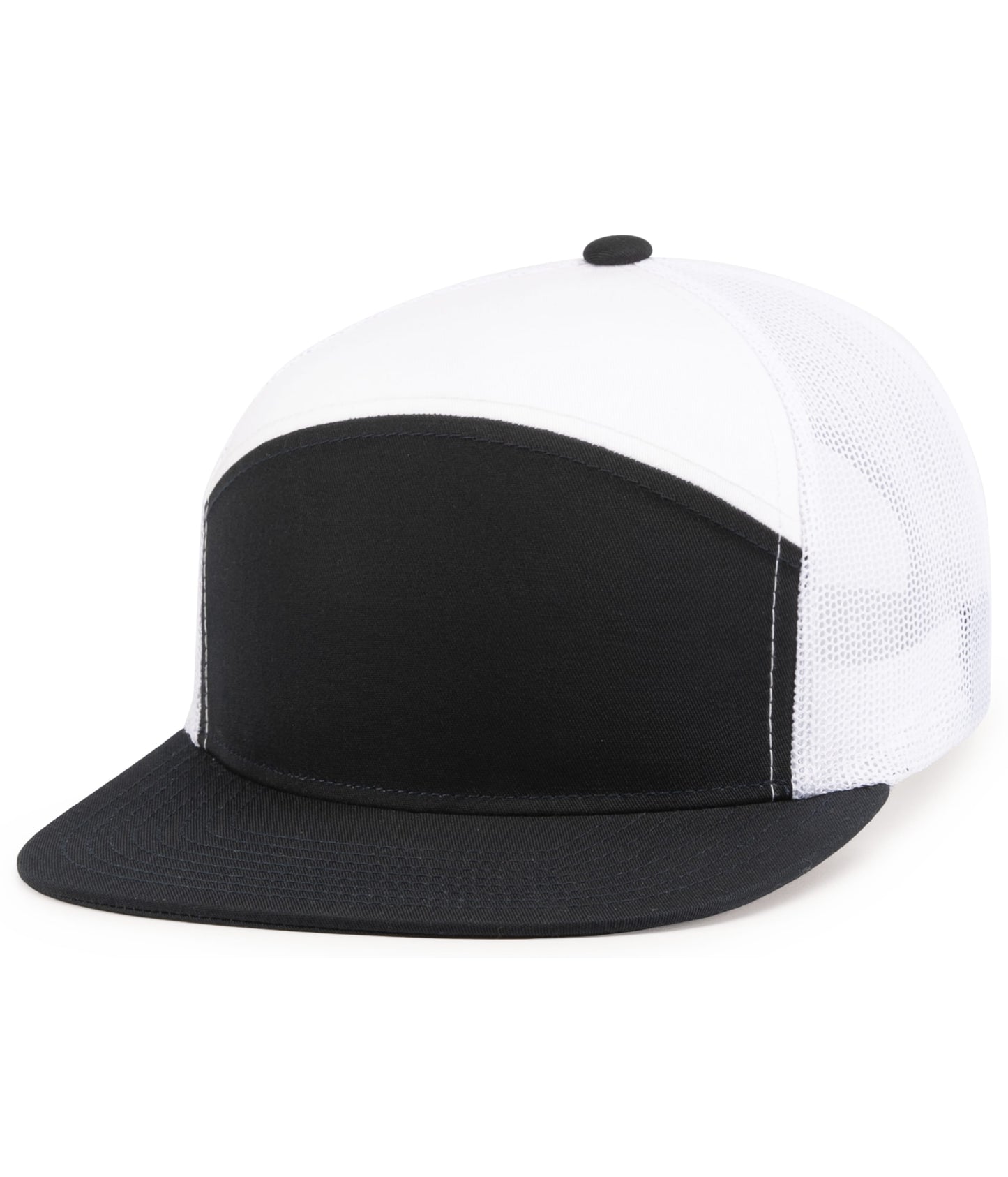 (6) Custom Arch Flat Brim Snapback Trucker