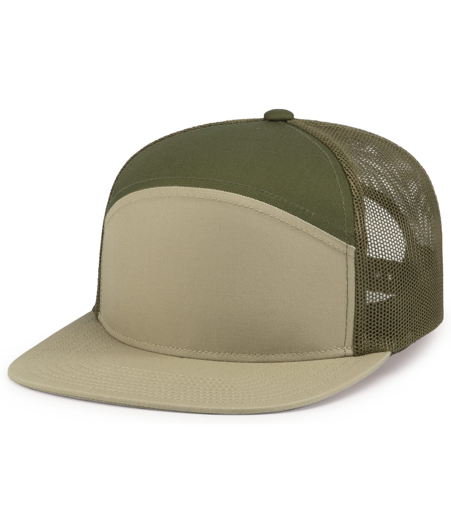 (6) Custom Arch Flat Brim Snapback Trucker