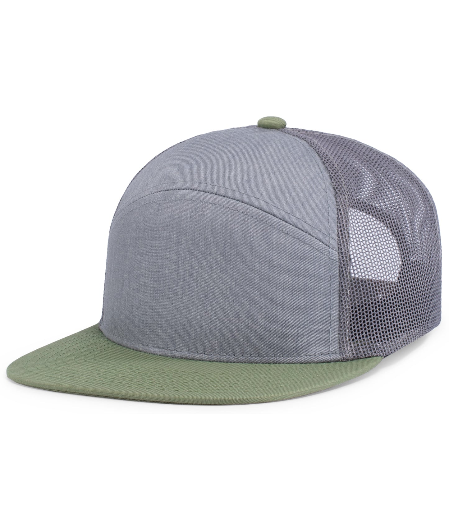 (6) Custom Arch Flat Brim Snapback Trucker