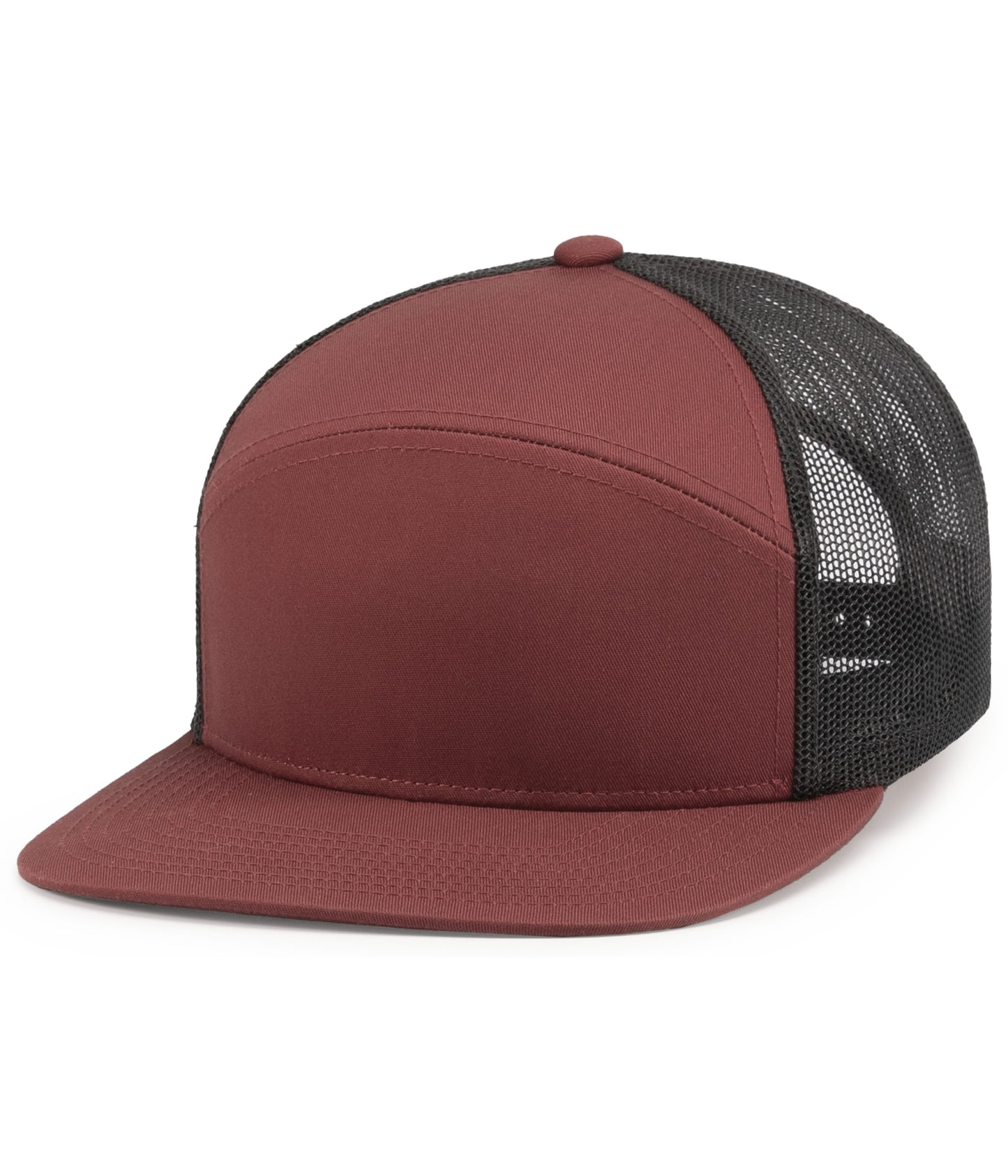 (6) Custom Arch Flat Brim Snapback Trucker