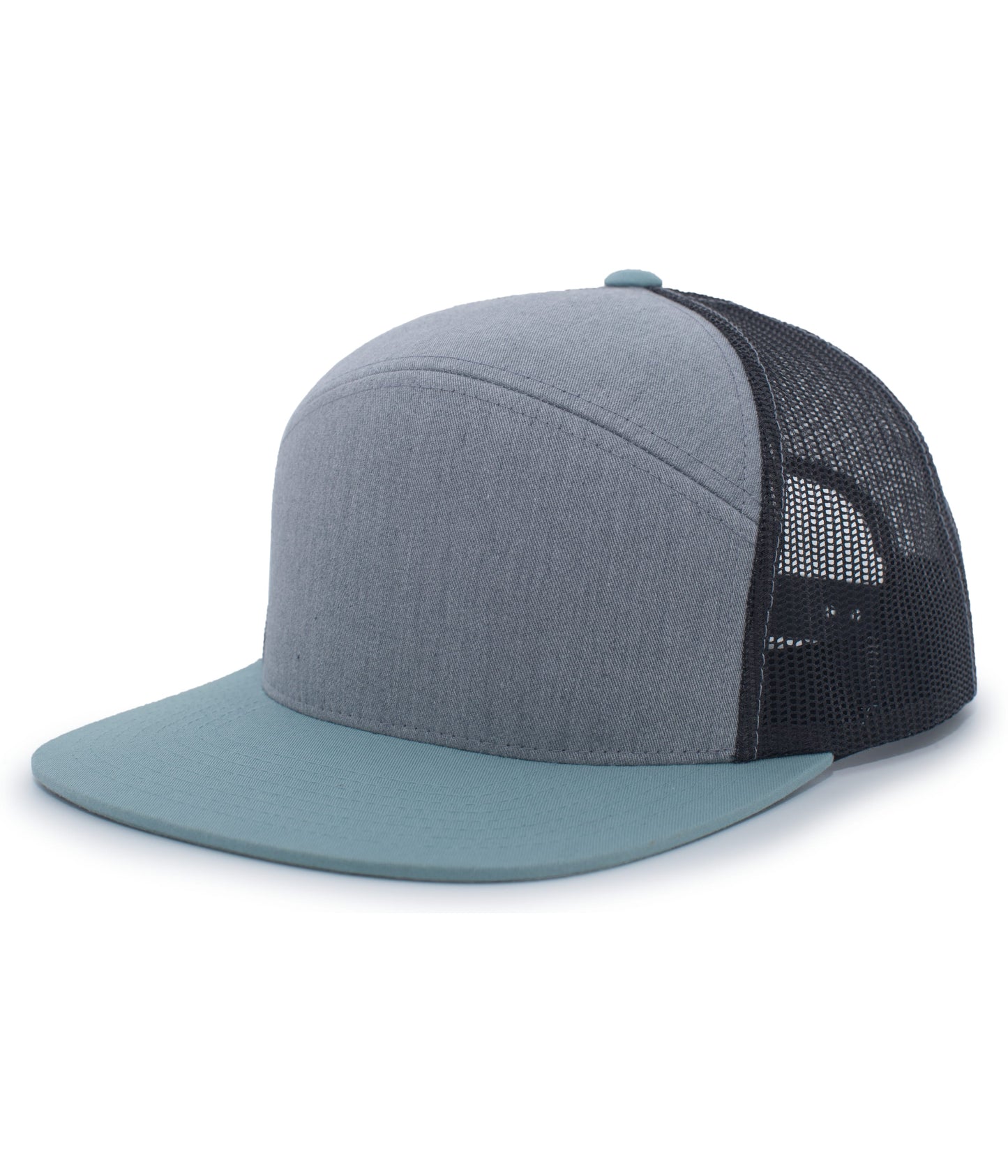 (6) Custom Arch Flat Brim Snapback Trucker