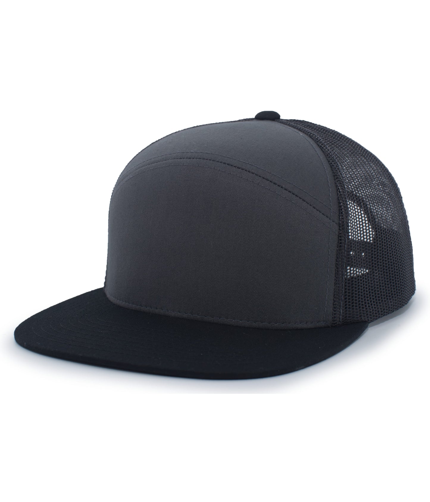 (6) Custom Arch Flat Brim Snapback Trucker