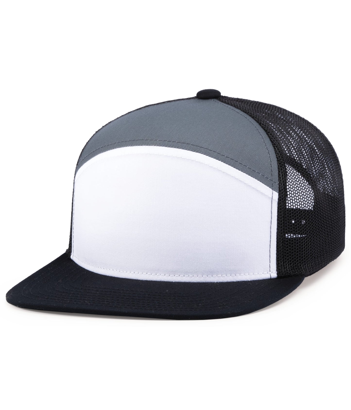 (6) Custom Arch Flat Brim Snapback Trucker