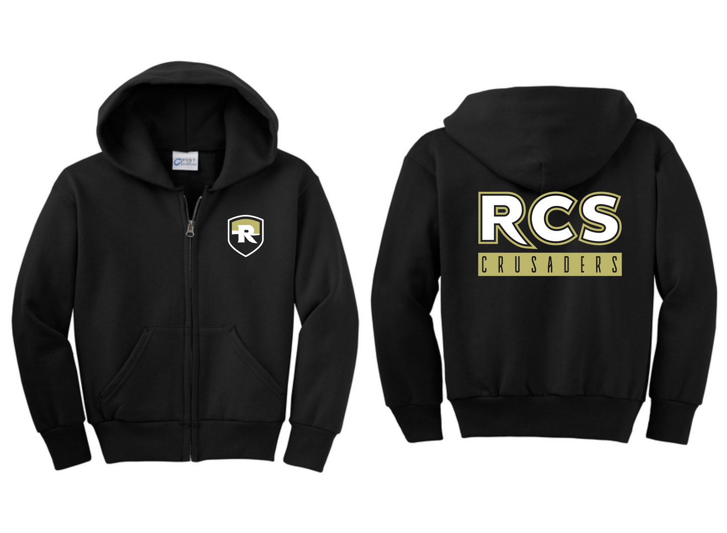 Youth Port & Co Core Full Zip Hoodie