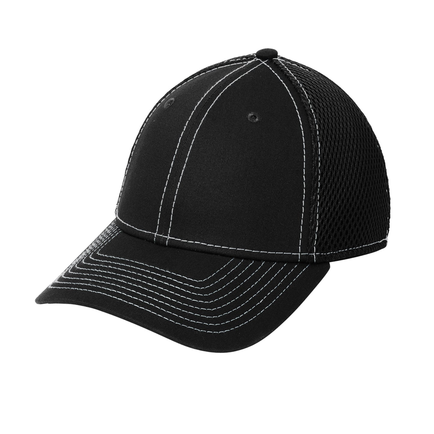 (6) Custom New Era® - Stretch Mesh Contrast Stitch Cap