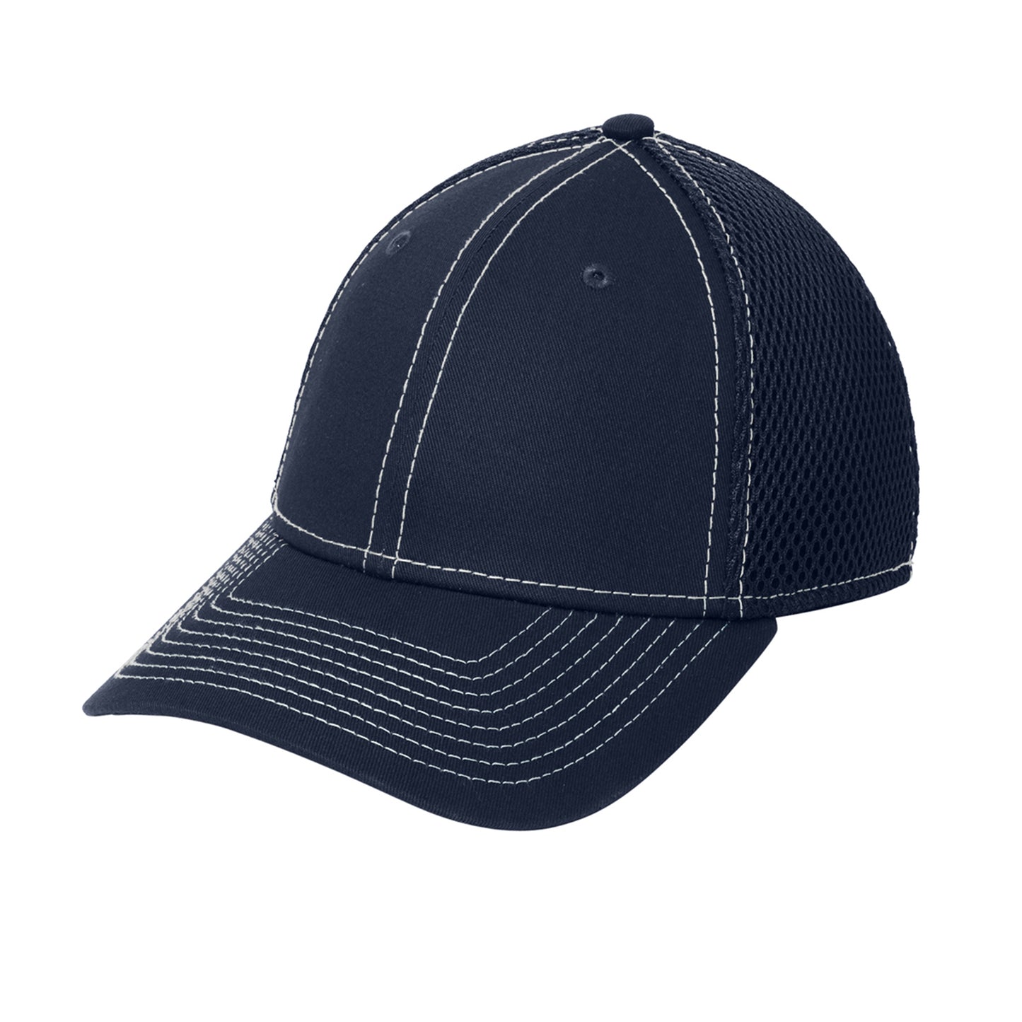 (6) Custom New Era® - Stretch Mesh Contrast Stitch Cap