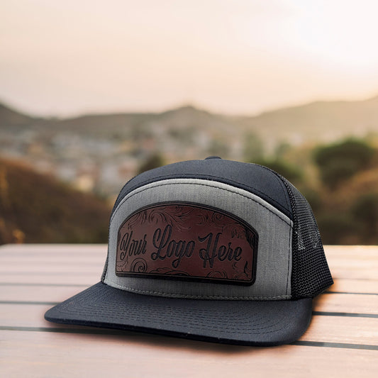 (6) Custom Arch Flat Brim Snapback Trucker