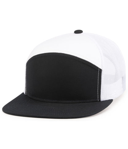 (6) Custom Arch Flat Brim Snapback Trucker