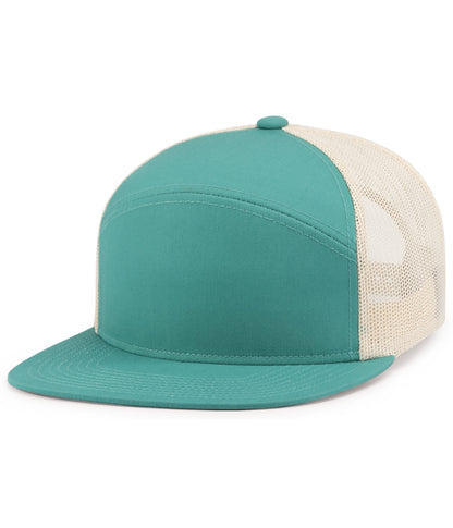 (6) Custom Arch Flat Brim Snapback Trucker