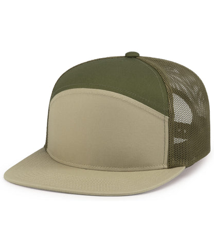 (6) Custom Arch Flat Brim Snapback Trucker