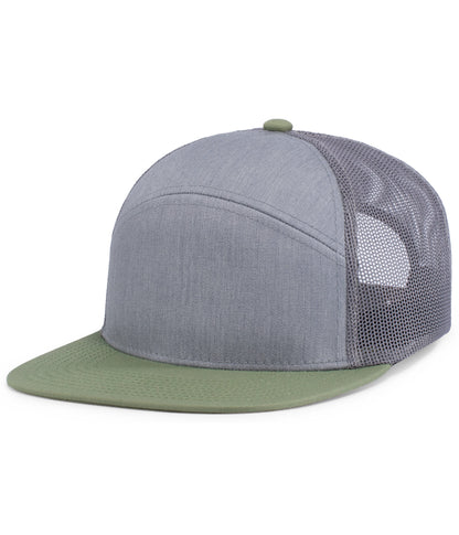 (6) Custom Arch Flat Brim Snapback Trucker