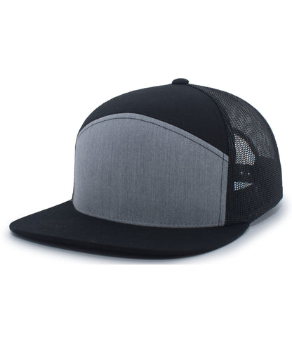 (6) Custom Arch Flat Brim Snapback Trucker