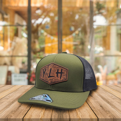 (6) Custom Pacific Headwear 104C Snapback Trucker