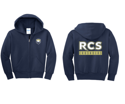 Youth Port & Co Core Full Zip Hoodie