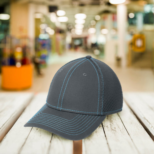 (6) Custom New Era® - Stretch Mesh Contrast Stitch Cap
